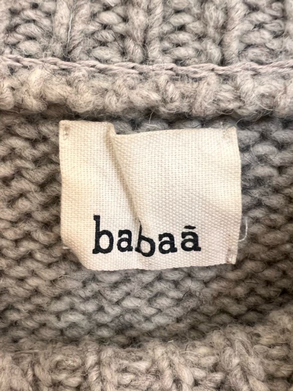 Babaa Wool Mock Neck Jumper no15 in Mist - Picture 4 of 7